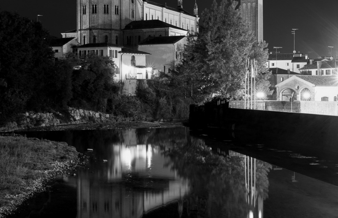 Pieve di Soligo by night.